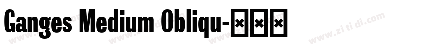 Ganges Medium Obliqu字体转换